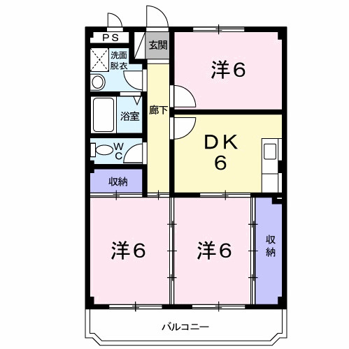 サンハイム梓の間取り