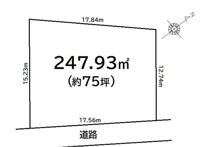 木更津市瓜倉　土地の区画図