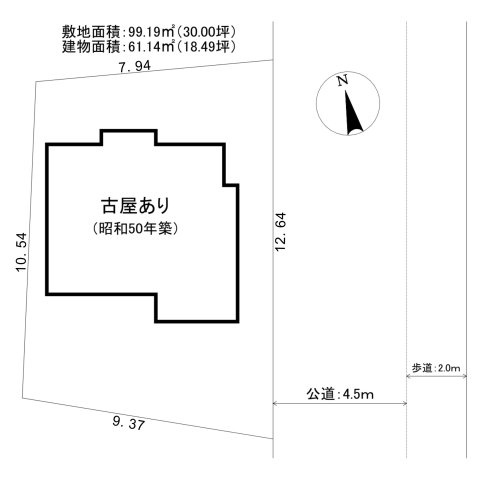 三郷市　彦成2丁目　売地　　全1区画の土地図|区画図です