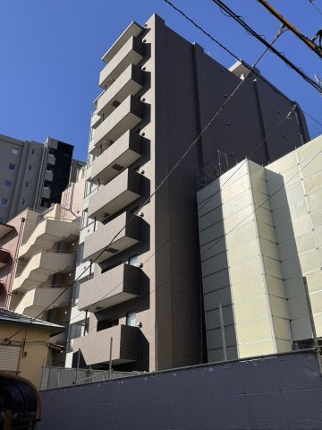 レジオス市谷の外観|外観裏側
