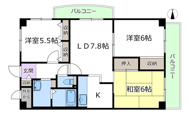 【間取り】 | ドルミ南豊中 | エイブルにて取扱い可能な住宅ローンは、全部で10種類以上！お客様にピッタリの住宅ローンを当社のFPよりご案内させて頂きます。住宅ローンのご相談だけでも、お気軽にご相談下さいませ。