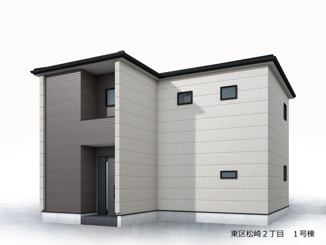 リーブルガーデン福岡市東区松崎2丁目の外観パース