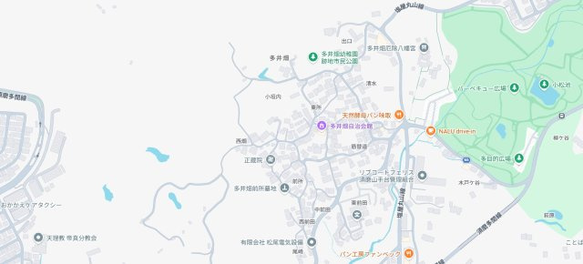 神戸市須磨区多井畑筋替道　新築一戸建ての地図