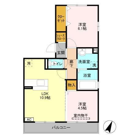 【間取り】 | ＴＩＡＲＡ　Ⅱ