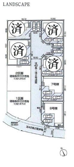 【土地図】 | 開放感のある、閑静な住宅街に位置しています。陽の光をたっぷりと浴びながら気持ち良く生活が出来ます。夢のマイホーム、夢ではなく実現出来ます！見学・ご相談等、お気軽にご連絡下さい。
