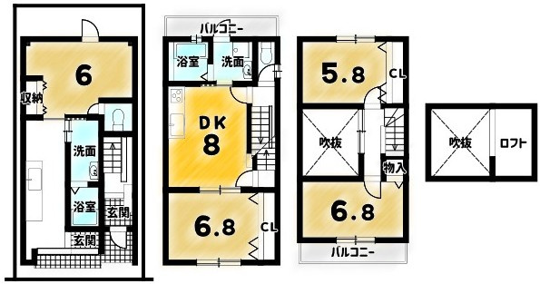 中務町の間取り