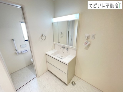 【独立洗面台】 | Livele Garden.S上里町七本木 第6　【平屋】新築住宅 | ≪5号棟≫
現地(2026年7月撮影)