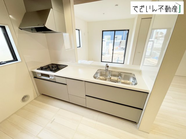 【キッチン】 | Livele Garden.S上里町七本木 第6　【平屋】新築住宅 | ≪6号棟≫
現地(2026年6月撮影)