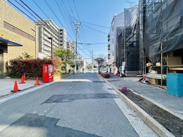 江戸川区南葛西2丁目新築分譲住宅の前面道路含む現地写真|全面道路