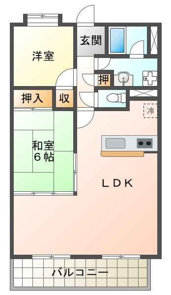 パレ清水が丘の間取り