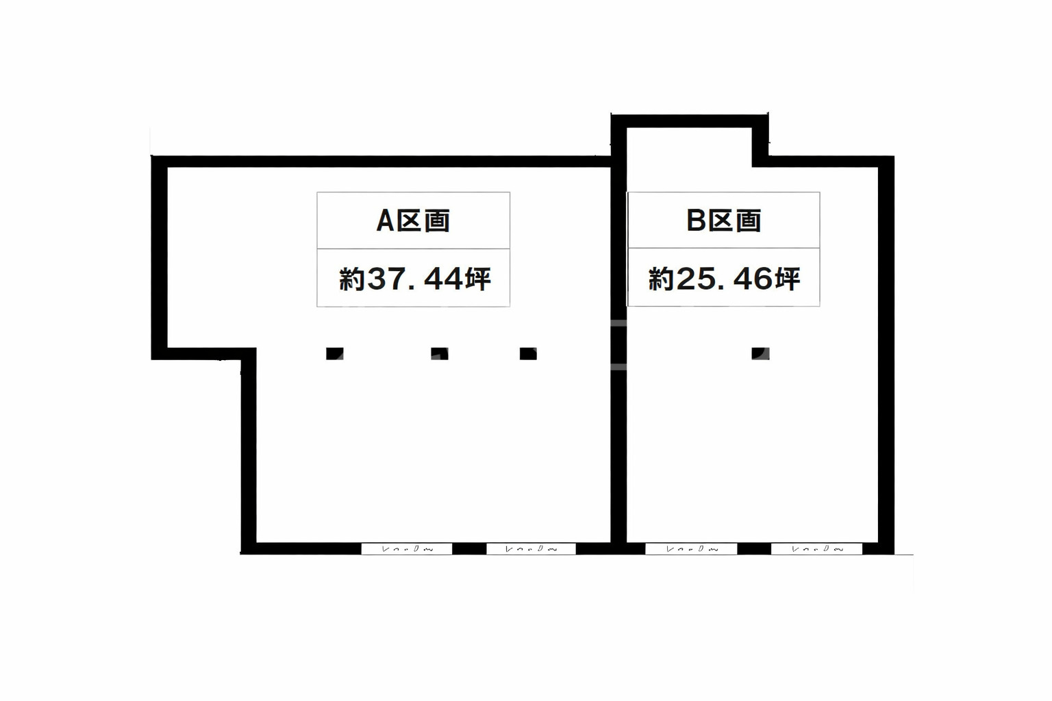 セレブコート此花　路面店舗の間取り