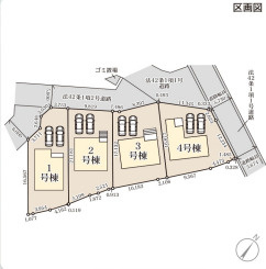 リーブルガーデン北九州市小倉南区長行西第五の区画図