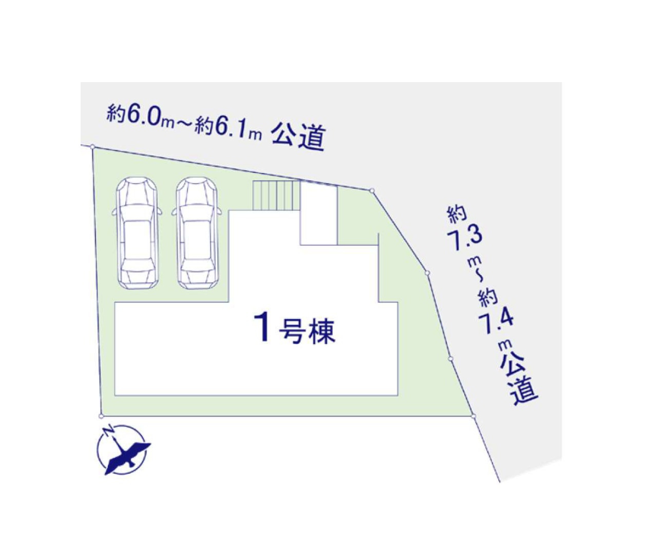 福岡市東区若宮3丁目第5-1棟（1号棟）　の前面道路含む現地写真|見学の時間などお気軽にお問い合わせ下さい。