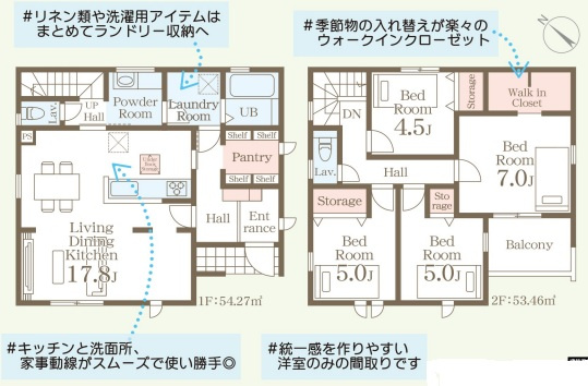 リーブルガーデン宗像市平井2丁目の間取り