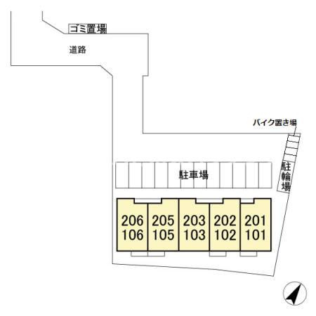 サンライズガーデンの区画図