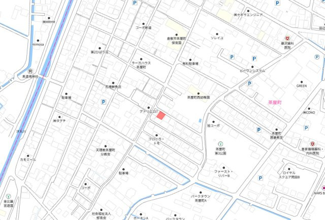 倉敷市茶屋町　新築一戸建ての地図