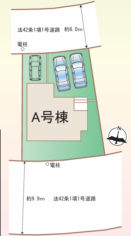 神戸市垂水区桃山台　新築一戸建の区画図