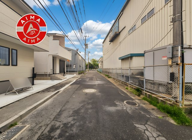 福岡市東区原田4丁目第3-3棟（1号棟）　の前面道路含む現地写真|前面道路です。