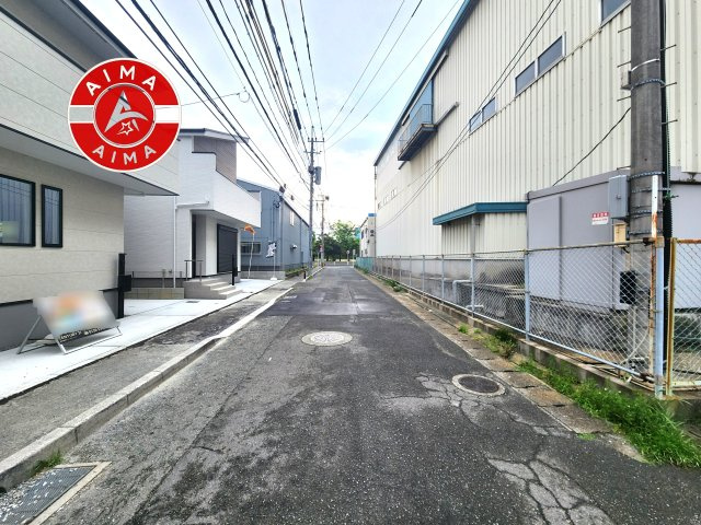 福岡市東区原田4丁目第3-3棟（1号棟）　の外観|前面道路含む現地の写真です。