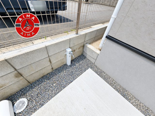 福岡市東区原田4丁目第3-3棟（1号棟）　の外観|お庭で自由な時間を過ごせます。