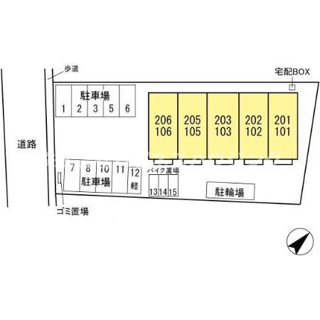 サニークレストの区画図