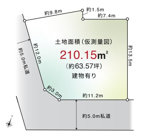 【区画図】 | 西東京市泉町４丁目　中古戸建て | ゆとりある敷地は駐車スペース4台分あり！