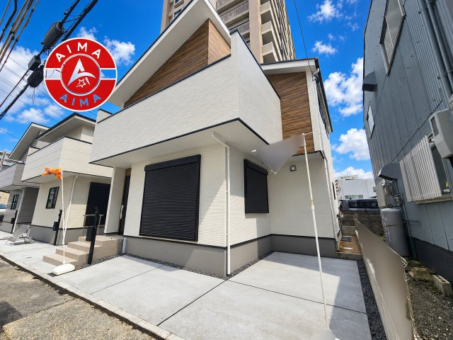 福岡市東区原田4丁目第3-3棟（3号棟）　の外観|デザイン性のある外観です。