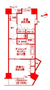 シーサイド片瀬江ノ島の間取り