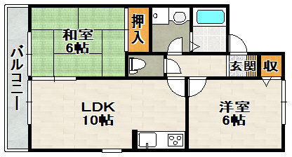 ネオフォレスト昆陽池の間取り