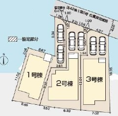入間市大字仏子の新築一戸建の区画図