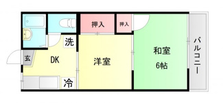【間取り】 | 押部マンションⅠ