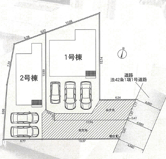 小田原市飯泉第27　新築戸建　全2棟2号棟の区画図