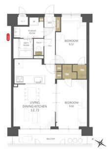 【間取り】ライオンズマンション宇治 