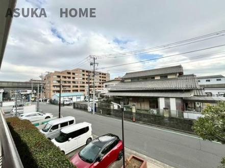 コーポ大倉山の展望|物件からの眺望です。南向き前面道路のため眺望もいいですね。