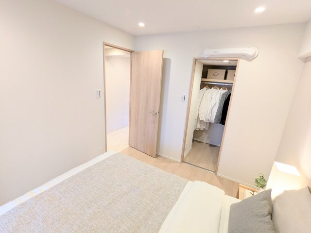 サンヴェール門前仲町の寝室|～WIC付きの主寝室写真～