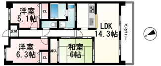【間取り】 | グレーシィ栗東オーブ