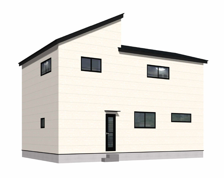 直方市大字感田14期2号棟の外観パース