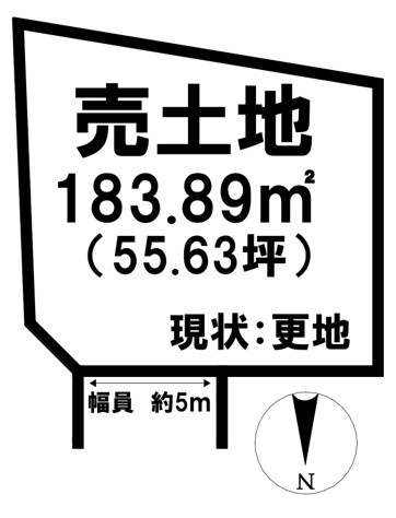 売土地 分譲地　下古志町4区画の土地図