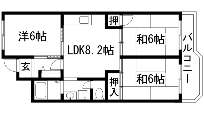 【間取り】 | 宝塚安倉6号棟