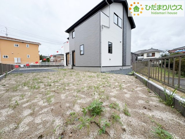 日立市東大沼町11期　新築戸建　2号棟の庭|お子様の元気なお外遊びも、自宅のお庭なら安心ですね(^^♪