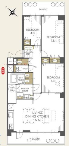 恒陽狭山マンションの間取り|2026年3月下旬リフォーム完了予定！3LDKの間取りです。