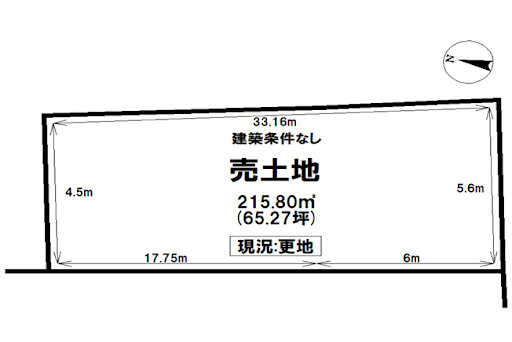 売土地　出雲矢野町の区画図