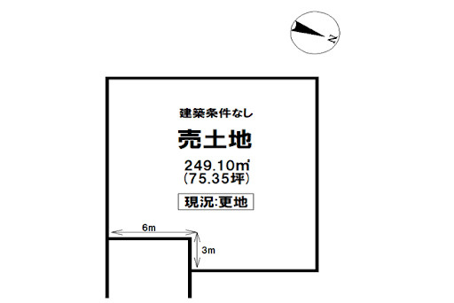 売土地 出雲市塩治町の土地図