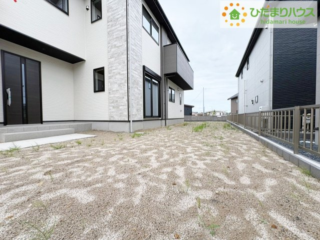 日立市東大沼町11期　新築戸建　3号棟の庭|お庭付物件になります！お庭遊びや、プールなどお子様も大喜び(^^)