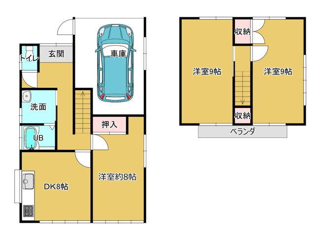 【間取り】 | 中古一戸建　高知市福井町