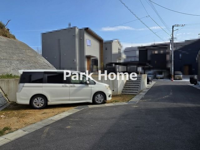 高知市福井町 -建築条件付き-売土地の前面道路含む現地写真