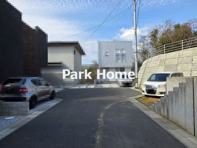 高知市福井町 -建築条件付き-売土地の前面道路含む現地写真