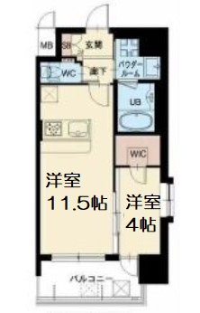 【間取り】 | スプランディッド中之島DUE