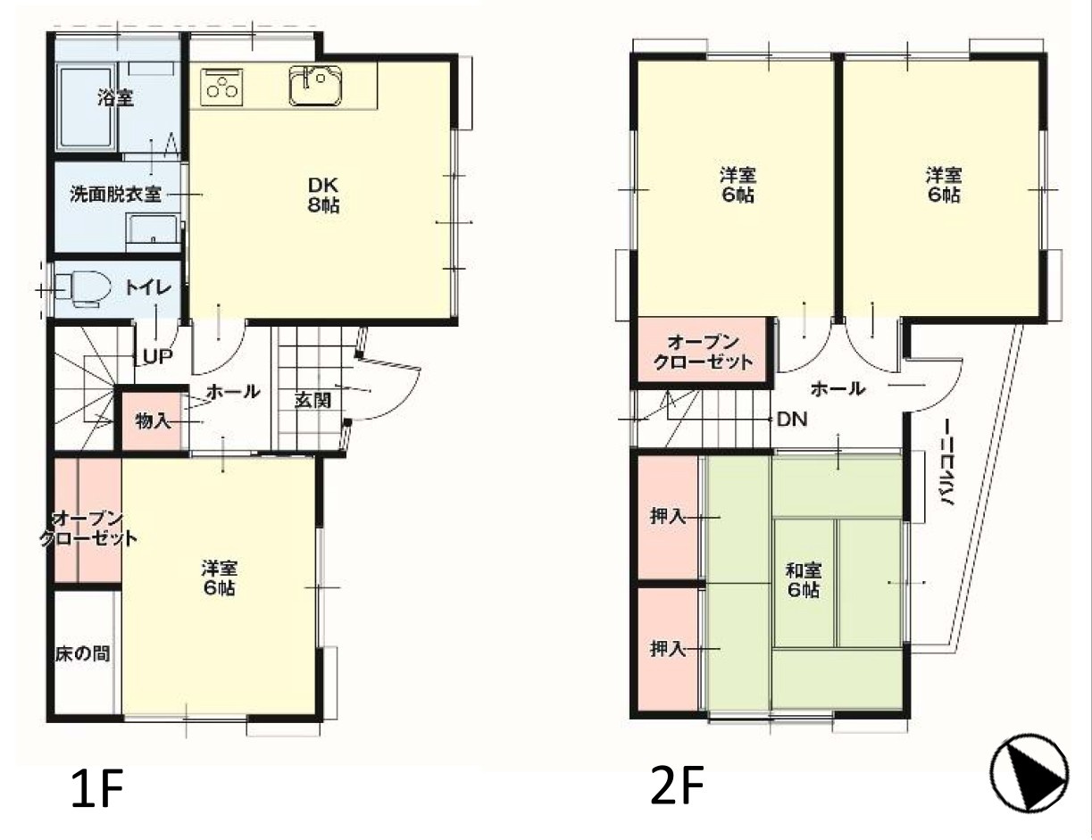 【中古戸建】前橋市駒形町1期の間取り|■間取り図｜敷地面積：147.00（約44.46坪）　建物面積：80.31（約24.29坪）