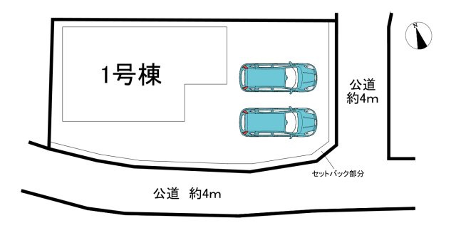 常滑市蒲池町2丁目　全1棟の区画図|全1区画分譲地☆